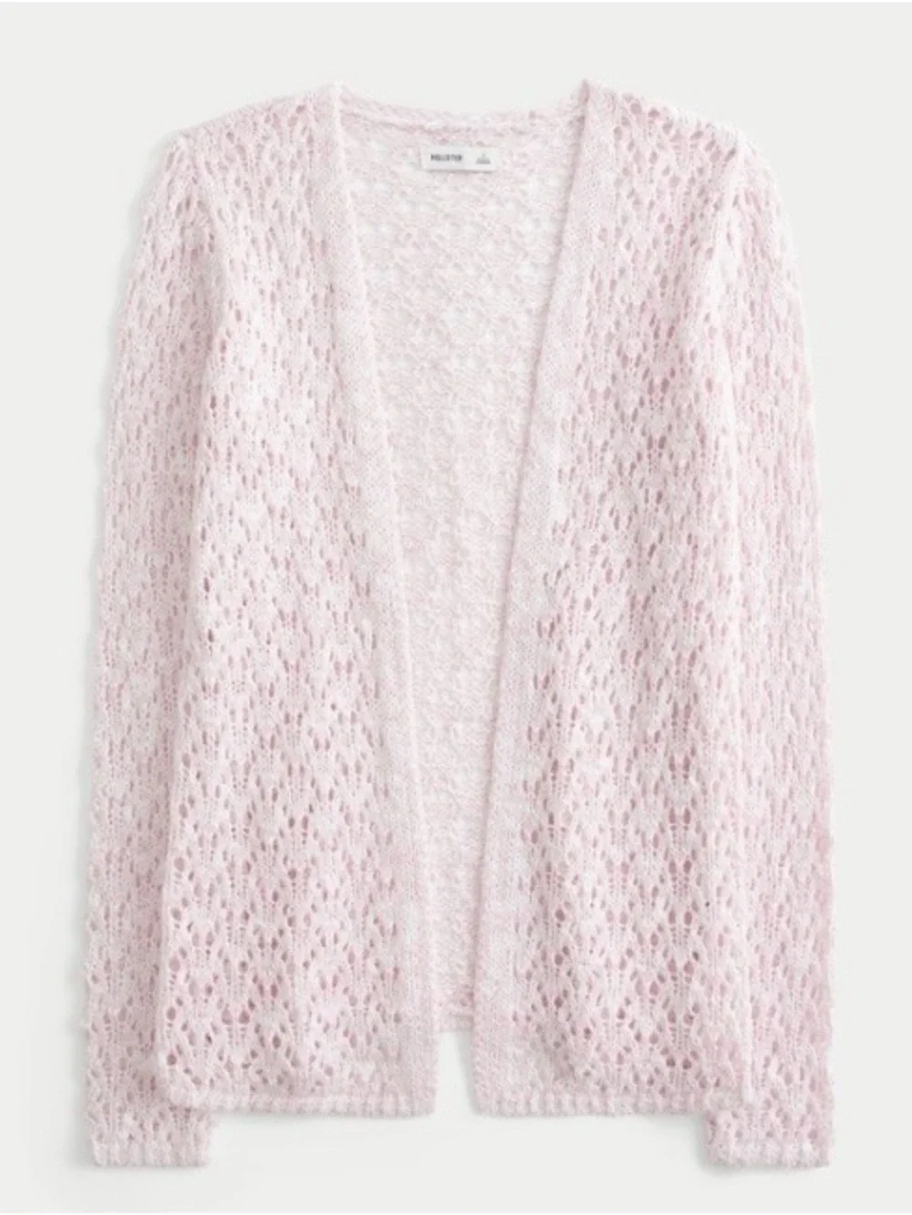 Hollister Open-Front Light Pink Women's Sweater Cardigan